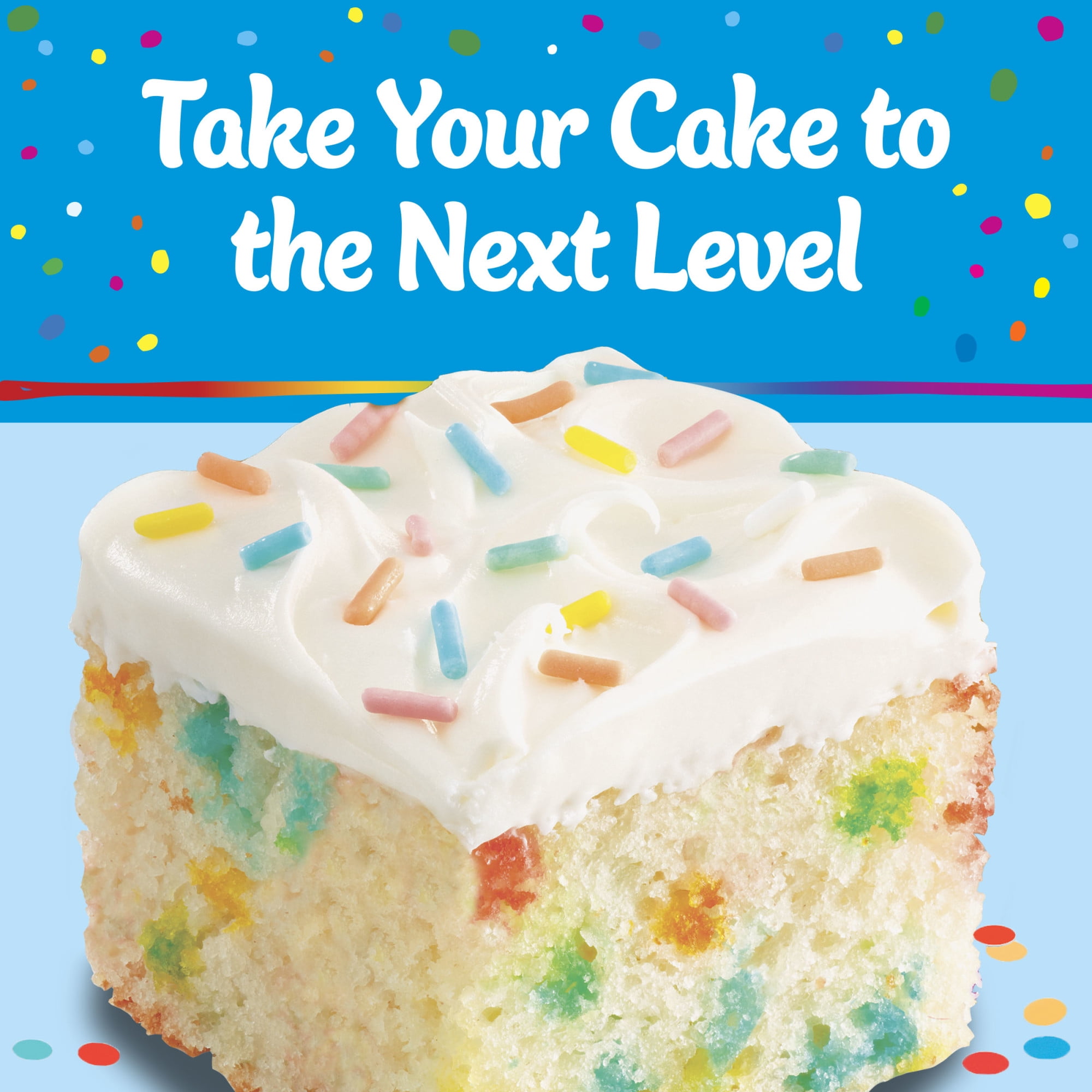 Pillsbury Funfetti Cake Mix with Candy Bits, 15.25 oz Box