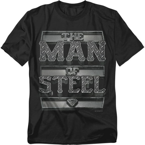 Superman T-Shirt Steel Text Unisex Graphic Tee For Men & Women