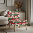 thumbnail image 3 of HELLHERO Santa Claus Smooth Armless Accent Chair Protector with Stretch Elastic Bottom, Dustproof Armless Accent Chair Cover, 3 of 8