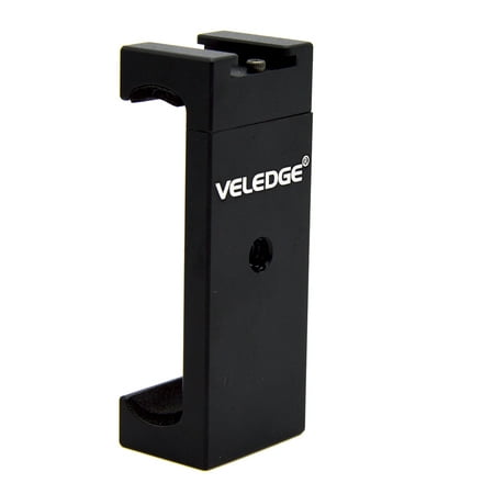 Image of Veledge Universal Mini Aluminum Alloy Phone Tripod Mount Adapter Bracket Holder Clip for iPhone Samsung Sony Smartphone