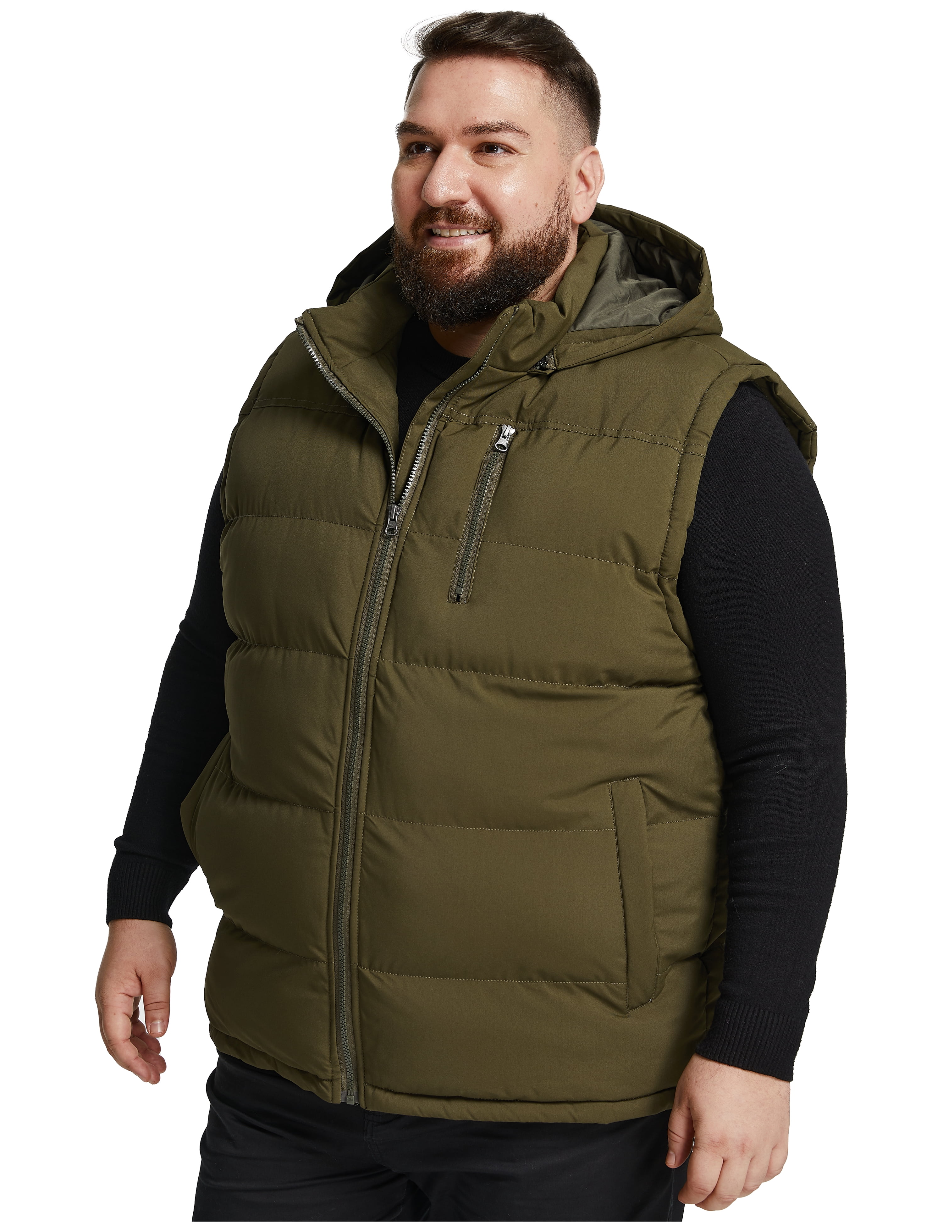 Soularge Men's Big and Tall Fall Military Pure Cotton Utility Jacket Outwear