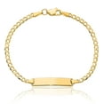 thumbnail image 2 of 14K Solid Yellow Gold Curb Link Name Bar Identification ID Bracelet, 2 of 4
