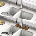 thumbnail image 4 of Pofeuu Brown Plaid Sunflower Print Splash Guard for Sink Faucet Sink Gadgets-Splash Guard Behind Faucet Drip Catcher for Kitchen, Bathroom,Sink Mat, 4 of 7