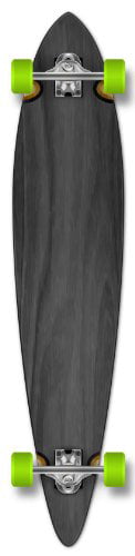 Yocaher Punked Stained Kicktail Complete Longboard Skateboard 