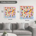 thumbnail image 5 of Spring Floral Wooden Wall Clock Silent Non Ticking, Watercolor Colorful Botanical Summer Square Wall Clocks Battery Operated, Decor Clock for Home Office, Living Room, Kitchen, 10 Inch, 5 of 9