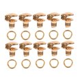 thumbnail image 3 of FENGGUIQU 10Ud Hebillas Para Cordones De Botas Doradas Para Reparación Y Uso Deportivo Exterior, 3 of 6