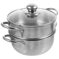 thumbnail image 6 of Siliaire Stainless Steel Stock Pot with Glass Lid, Easy to Clean, 6 of 7