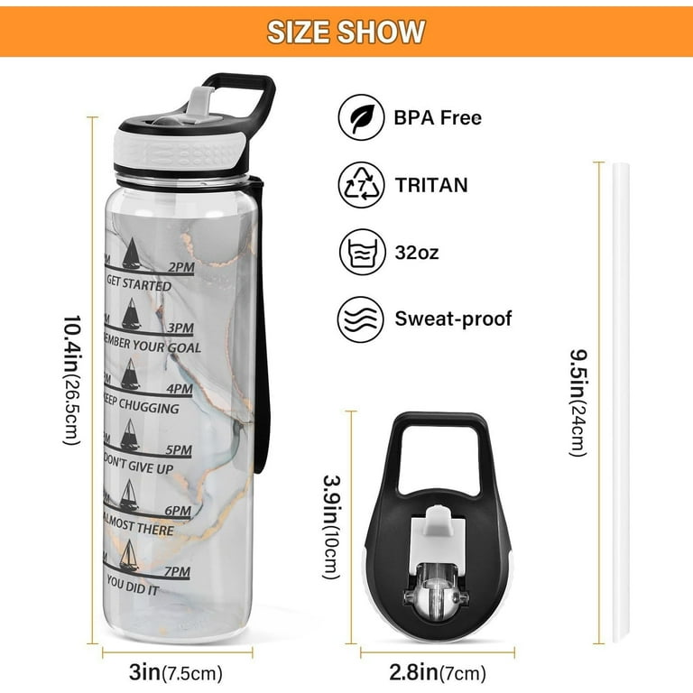 Big Water Bottle - Ocean Marble Big Water Bottle - Ocean Marble