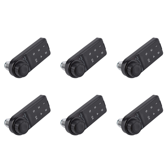6X Combination Lock, Door Access Digital Electronic Security Cabinet Coded Locker Contact Keypad Password B