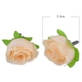 thumbnail image 3 of 20/50pcs DIY Craft Floral Beautiful Artificial Rose Flower Heads Wedding Decoration Fake Bouquet YELLOW 20PCS, 3 of 8
