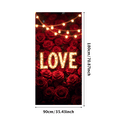 thumbnail image 5 of Valentine Roses Love Backdrop Romantic Decorative Banner Party Celebration Wedding Background Anniversary Event Photography Props, 5 of 8