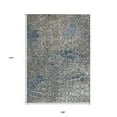 thumbnail image 3 of 9' X 12' Silver Blue And Brown Abstract Washable Indoor Outdoor Area Rug, 3 of 5