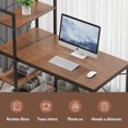 thumbnail image 3 of Escritorio Armable con Repisas, Superficie Amplia de Trabajo y Diseño Funcional para Home Office u Oficina, 3 of 5