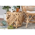 thumbnail image 4 of Baxton Studio Saranna Table d'Appoint Moderne Bohème en Rotin Brun Naturel, 4 of 5