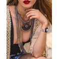 thumbnail image 6 of Wearlizer Boho Stone Bracelet Compatible with Galaxy Watch 6/5/4/Active 2 40mm 44mm/Watch 5 Pro 45mm/Watch 6 Classic/Watch 3 41mm Women, 20mm Handmade Chakra Energy Colorful Natural Stone Watch Strap, 6 of 6