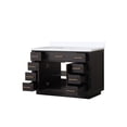 thumbnail image 5 of Shelter 48 in W x 22 in D Black Oak Single Bath Vanity and Cultured Marble Top, 5 of 7