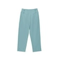 thumbnail image 3 of Jalioing Girls High Waist Trousers Casual Dressy Straight Leg Pants with Pocket Kids Solid School Uniform Pants, 3 of 9