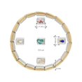 thumbnail image 4 of Pulsera Tipo italiana Bicolor 5 charms de amor y estilo Acero Inoxidable Horoz WH545, 4 of 4