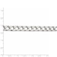 thumbnail image 4 of 925 Sterling Silver 8.6mm Curb Chain Necklace Pendant Charm Square, 4 of 9