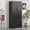 Black, variant on 72" Modern Fluted Kitchen Pantry Cabinet with 2 Large Drawers & Door Spice Rack, Freestanding Tall Storage Organizer for Dining Room Entryway, Black
