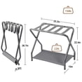 thumbnail image 4 of Portaequipajes AMHANCIBLE HLR02GY de metal plegable con almacenamiento, 4 of 7