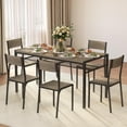 thumbnail image 2 of Gizoon Dining Table Set for 6 with Chairs, 7-Piece Kitchen Table Set for Small Space, Apartment, Kitchen, Dining Room, Space-Saving, 2 of 17