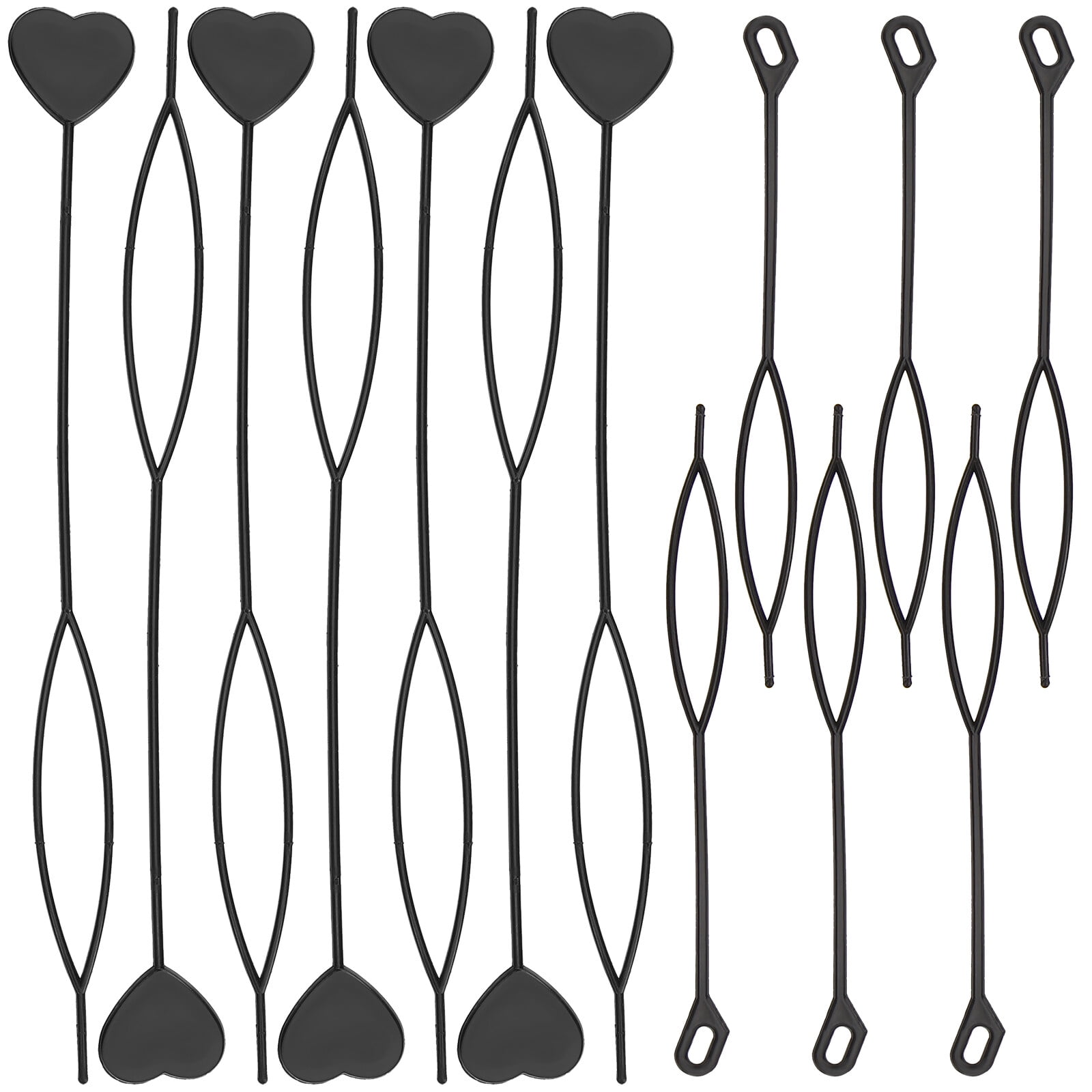 40pcs Hair Bead Tool Heart Shaped Ponytail Maker Tool Automatic Hair