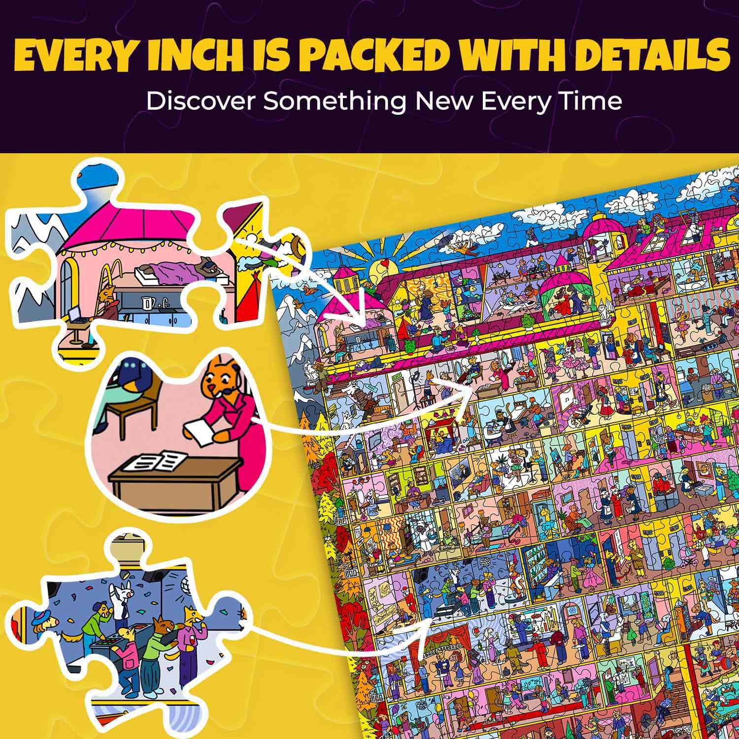 Quokka, Jigsaw Puzzles for Adults, 1000 Pieces, Hotel Wildeluxe