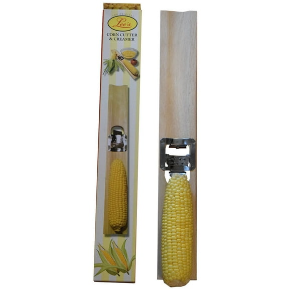 Harold Import Company 101-p Lee Adjustable Wooden Corn Cutter