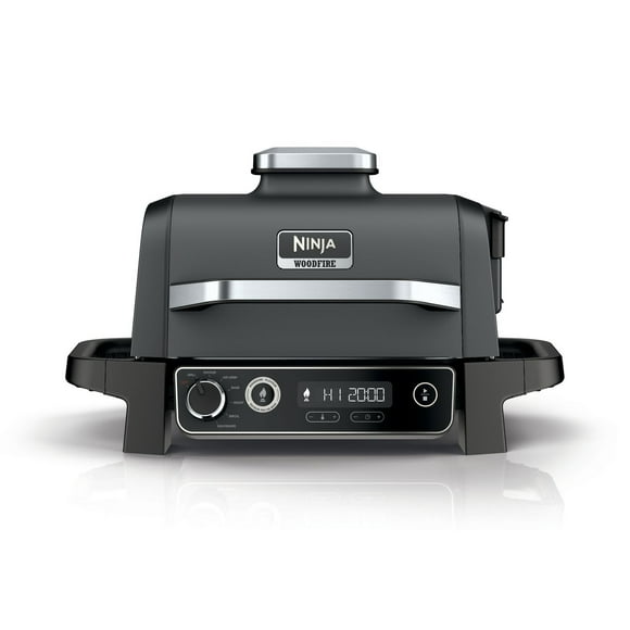 Ninja Woodfire Outdoor Grill & Smoker, 7-in-1 Master Grill, BBQ Smoker, & Outdoor Air Fryer with Woodfire Technology, Ninja Woodfire Pellets, and Premium Grill Cover, OG701LWC