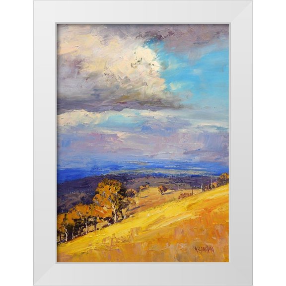 Gercken, Graham 11x14 White Modern Wood Framed Museum Art Print Titled - Valley Clouds Kinimbla
