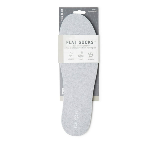 Flat Socks Mens 75177.FLS.00071 Light Heather Grey Micro Wool Flat Sock