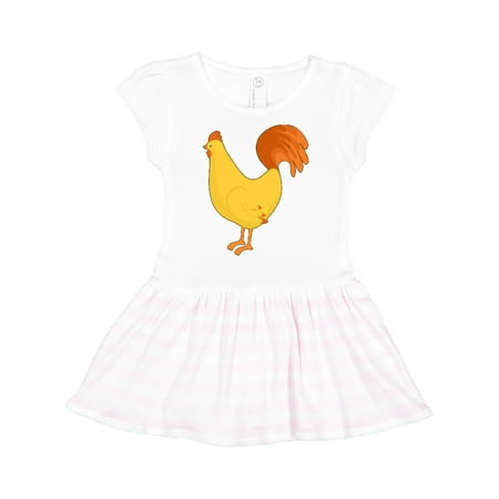 

Inktastic Cute Yellow Chicken Gift Toddler Girl Dress