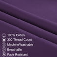 thumbnail image 2 of PiccoCasa 300 Thread Count Egyptian Contton Body Pillowcase Deep Purple Body(20"x60"), 2 of 4