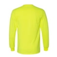 thumbnail image 2 of Gildan Mens DryBlend High Visibility Long Sleeve T-Shirt,50/50 Cotton/Polyester, Hi Vis Work T-Shirts, (Safety Mixed 9 Pack, 3XL), 2 of 5