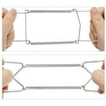 thumbnail image 5 of Uxcell 4Pcs Plate Hanger, 12 inch U Type Stainless Steel Invisible Wall Plate Hangers, Silver, 5 of 6