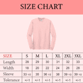 thumbnail image 2 of Gildan Heavy Cotton Long Sleeve T-Shirt, Men's Taped neck Classic Fit Light Pink Tee, L, 2 of 6