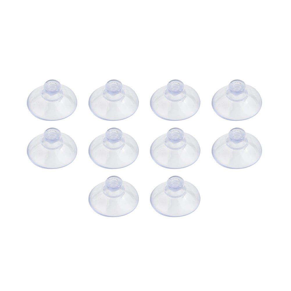 QIFEI 20Pcs Mini Suction Cups Clear Without Hooks Without Holes, PVC Plastic  Sucker Pads for Festival Decoration Wall Glass Home Car 25mm 