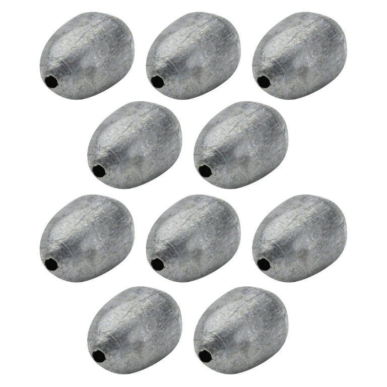 South Bend Egg Sinkers Fishing Weights Terminal Tackle, #9, 1/4 oz., 10-pack