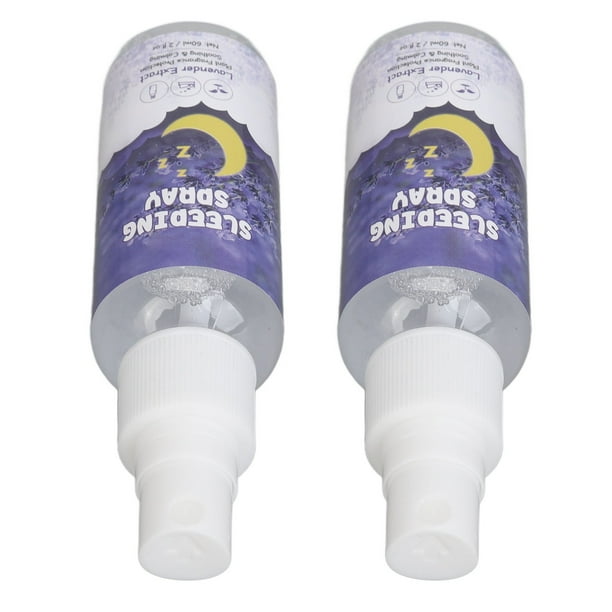 Spray Para Dormir De Lavanda, Spray Para Almohada De Lavanda, Fragancia Refrescante, 2 Uds., 60ml, Aceites Esenciales Vegetales, Relajante Mental Para Uso Nocturno