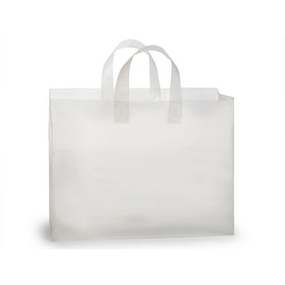 Prime Line Packaging Clear Plastic Bags with Soft Loop Handles Gift Bags,  50 Pack - 10x5x13x5, 50 Pcs - Smith's Food and Drug