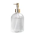 thumbnail image 1 of 400ml Transparent Square Glass Hand Sanitizer Bottle, Press Type Shower Gel Lotion Empty Bottle, Suitable For Kitchen, Bathroom, 1 of 5