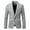 Grey-b, variant on QHFBli Mens Formal Suit Jacket Blazer Plaid 2 Button Closure Prom Business Sport Coat