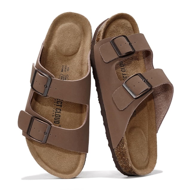 Sandalias Planas para Mujer Project Cloud Venita Tan de Cuero Genuino
