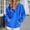 Blue, variant on Womens Hoodie Long Sleeve Hoodie Zip Hoodie Women Cozy Sweatshirts for Women Hooded Sweatshirt Women Fall Clothes Streetwear