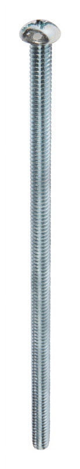 Hillman 90434 Machine Screws No. 1/4-20 X 6" L Combination Round Head Zinc-Plated Steel Zinc-Plated