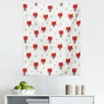 thumbnail image 1 of Cartoon Tapestry, Hipster Foxes with Hats Glasses on Stars Background Funny Animal, Fabric Wall Hanging Decor for Bedroom Living Room Dorm, 5 Sizes, Coconut Scarlet and Grey, by Ambesonne, 1 of 1