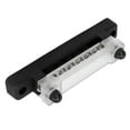thumbnail image 4 of Power Distribution Block, Nickel Plated Brass 6 Terminal Bus Bar Temperature Resistance M6 Studs M4 Screws  For Car RV  Boat Black,Red, 4 of 8