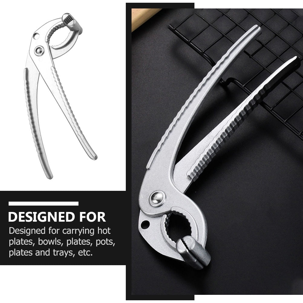 Edelstahl Schüssel-Zange - Sicherer Griff Für Heiße Teller Aus Airfryer