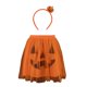 thumbnail image 1 of Diadema de Halloween con falda tutú, accesorio para fiestas y actuaciones en el escenario. Naranja, 1 of 9